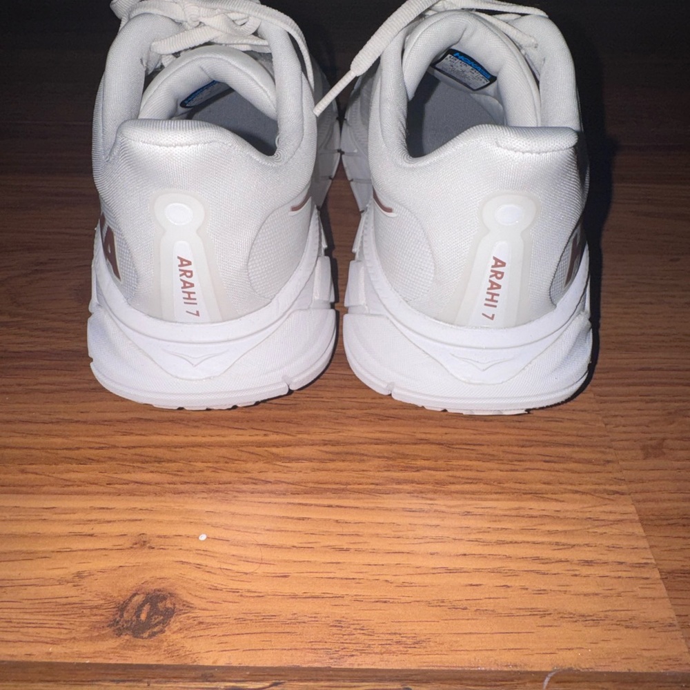 Hoka White and Brown Running Shoes - Picture 6 of 6